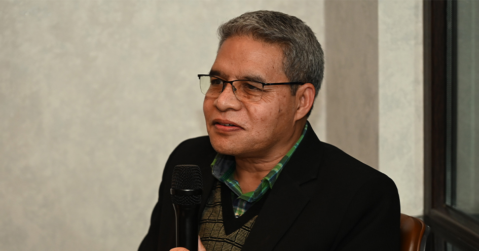 Aakhar Shillong with Dr. Kynpham Sing Nongkynrih Author