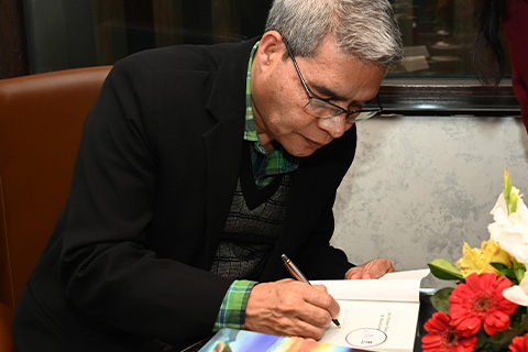 Aakhar Shillong with Dr. Kynpham Sing Nongkynrih Book Signing