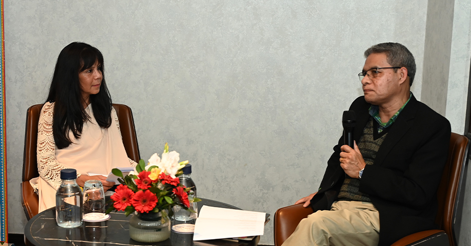 Aakhar Shillong with Dr. Kynpham Sing Nongkynrih